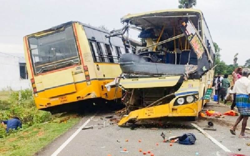 تمل ناڈو بس حادثے میں12 افراد ہلاک:پی ایم نے لواحقین کے لیے 2 لاکھ روپے ایکس گریشیا کا کیا اعلان 